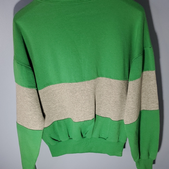 Vintage Saskatchewan Roughriders Sweatshirt Small Green 1989 Champions CFL - Picture 4 of 4
